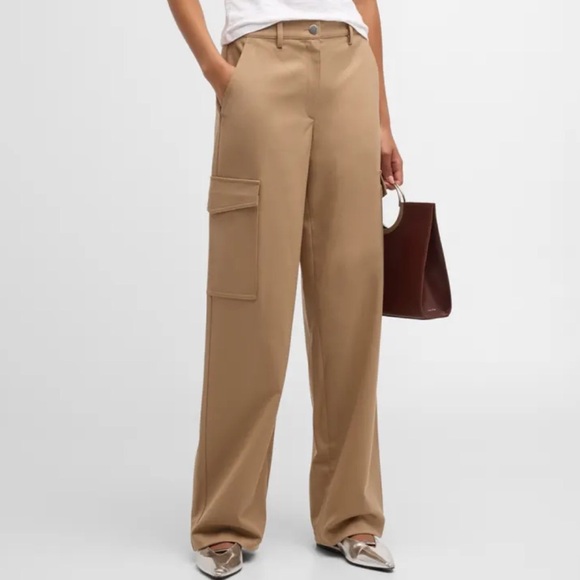 Theory Relaxed Straight-Leg Cargo Pants Size 4 - Picture 1 of 7